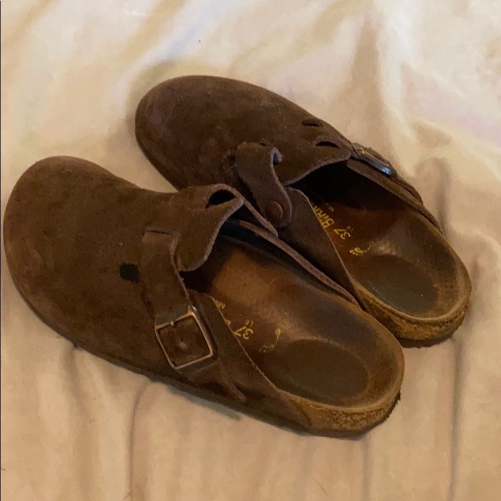 Brown Birkenstock Clogs